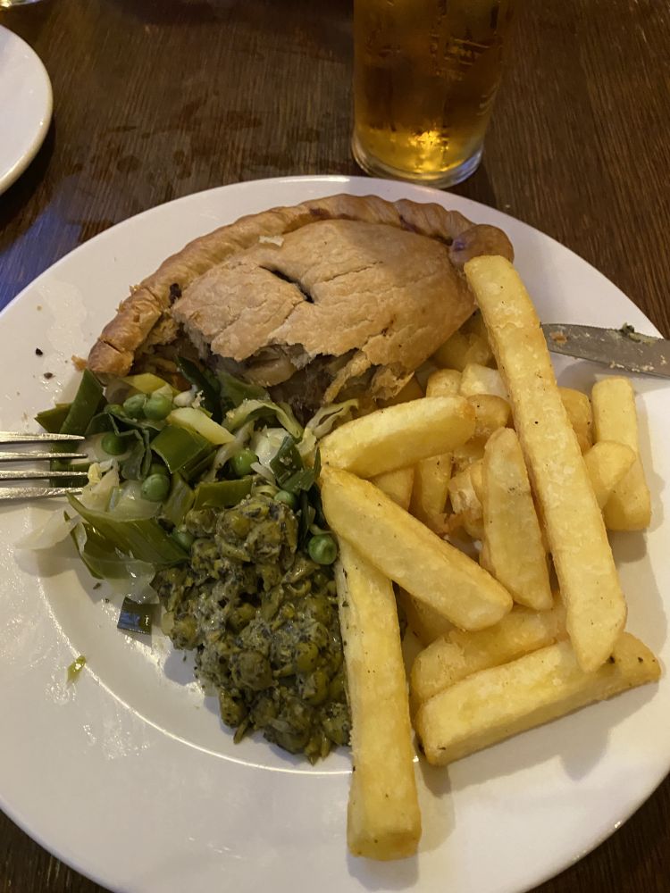 Britische Pie zum Dinner