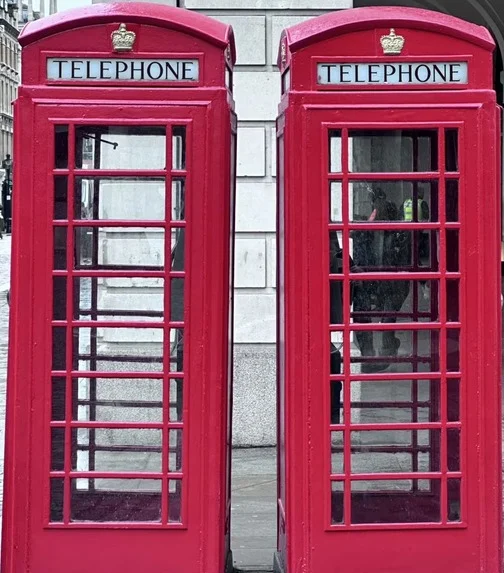 Die typischen Telefonzellen