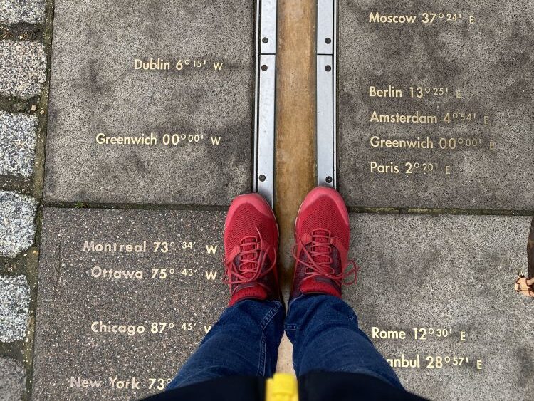 Der Null-Meridian in Greenwich