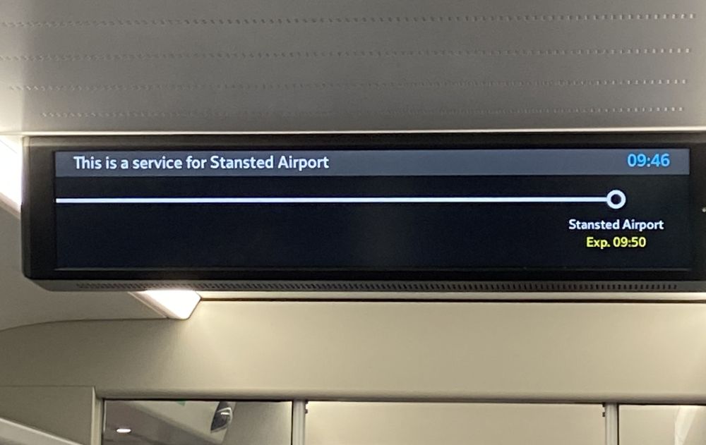 Ankunft am Airport Stensted