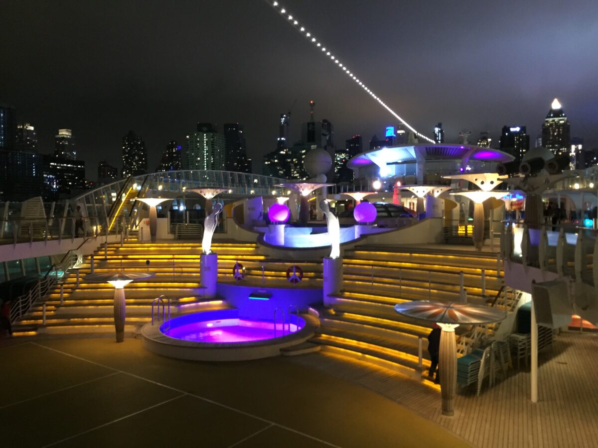 Skyline von Manhatten bei Nacht