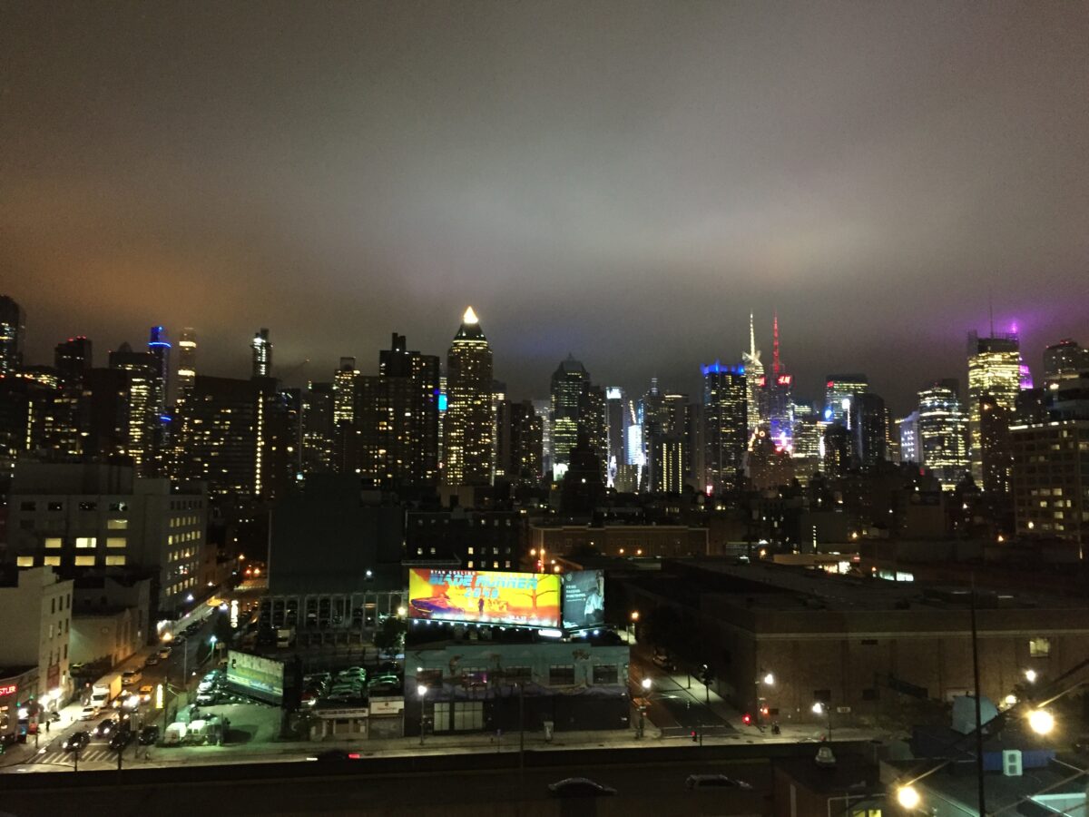 Skyline von Manhatten bei Nacht