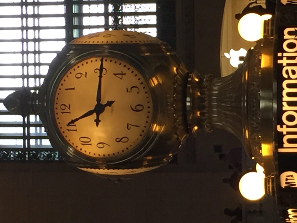 Die Uhr in der New Yorker Central Station
