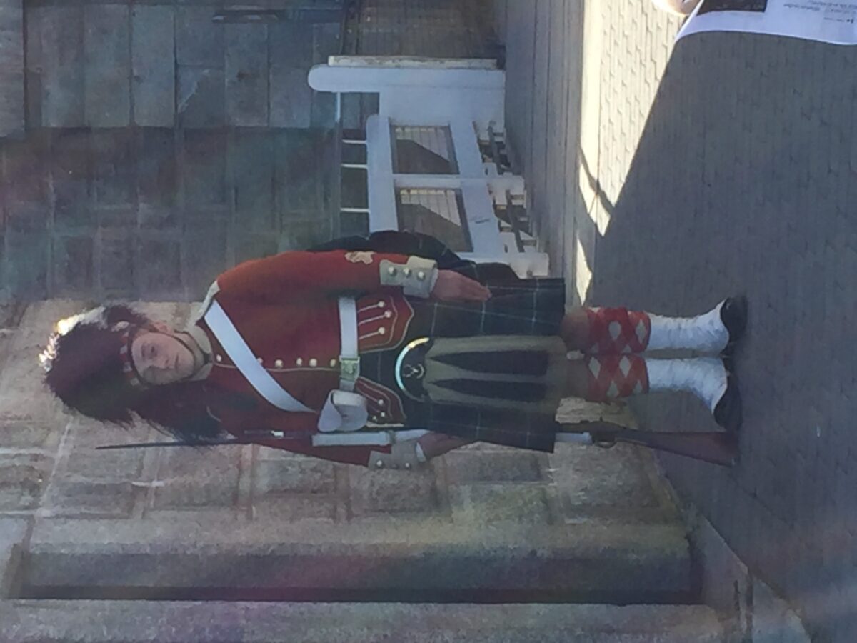 Wachsoldat in der Zitatelle von Halifax