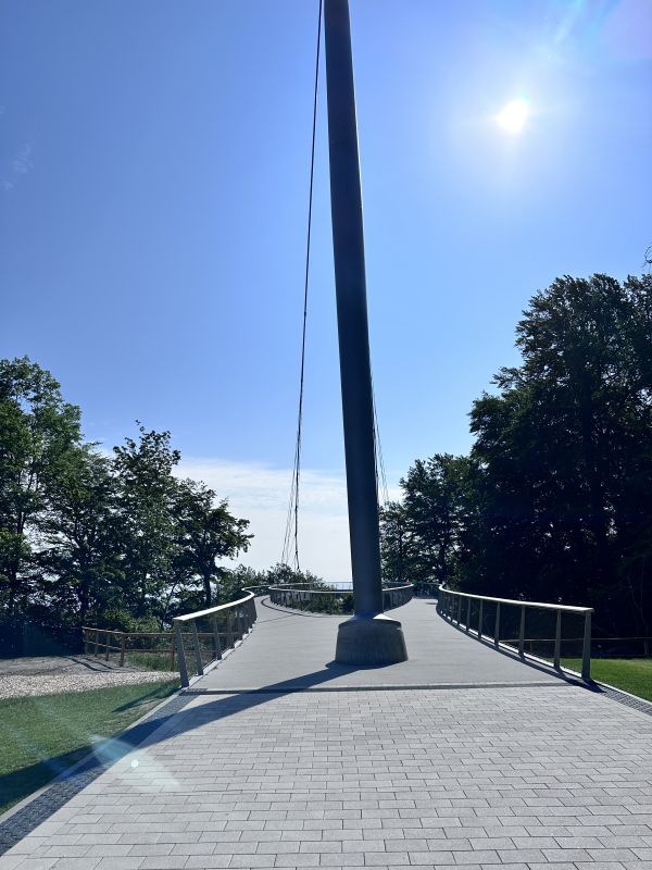 Auf dem Skywalk vom Königsstuhl