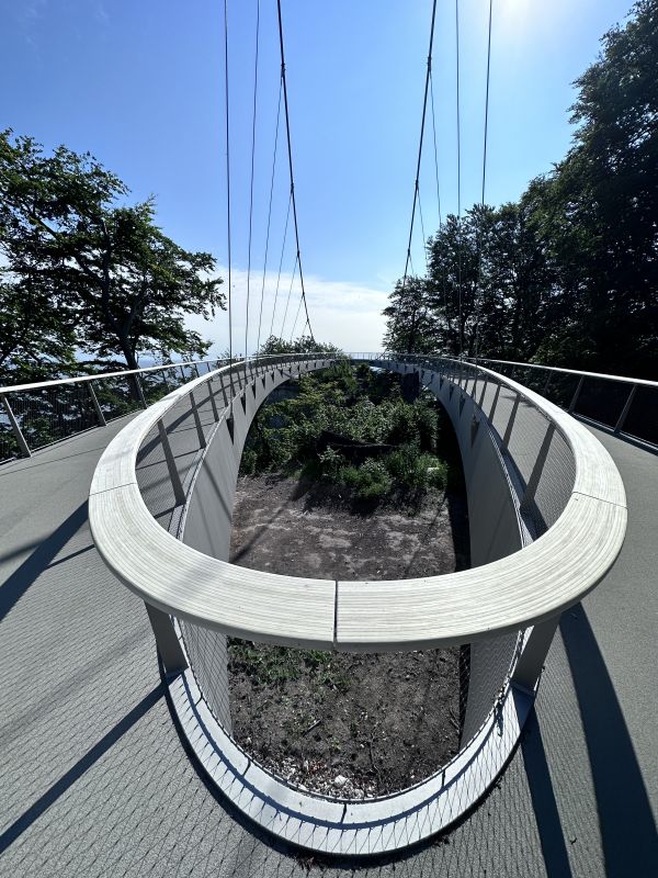 Auf dem Skywalk vom Königsstuhl