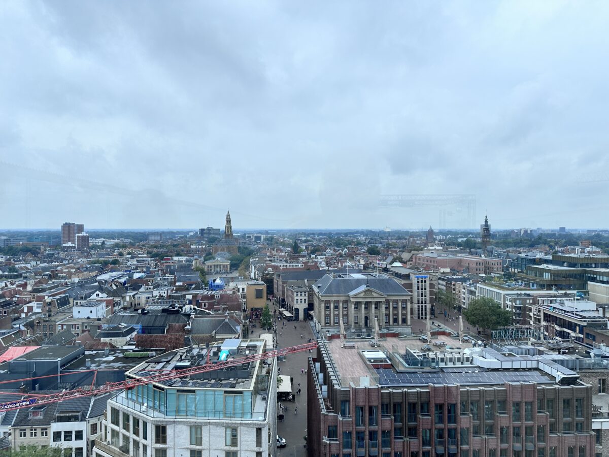 Blick auf Groningen vom Dach des Forums