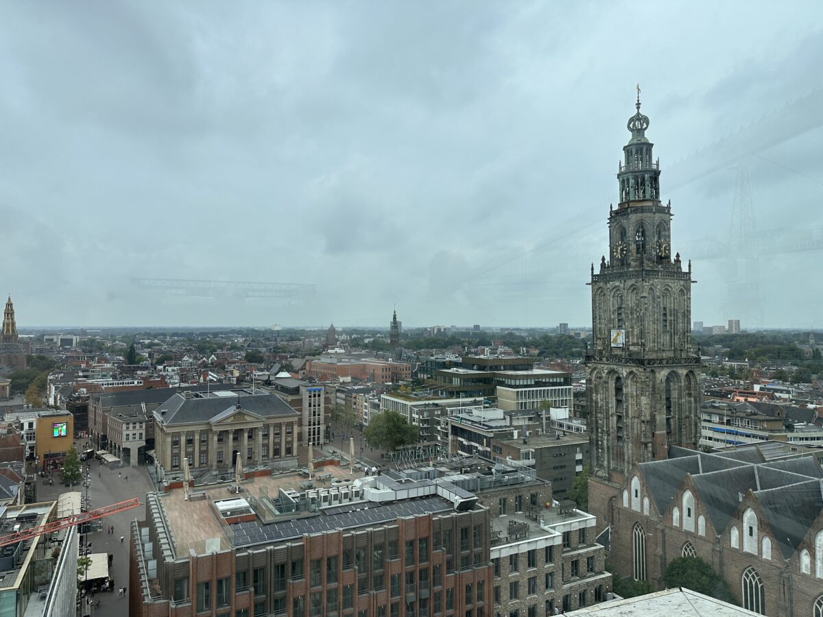 Blick auf Groningen vom Dach des Forums