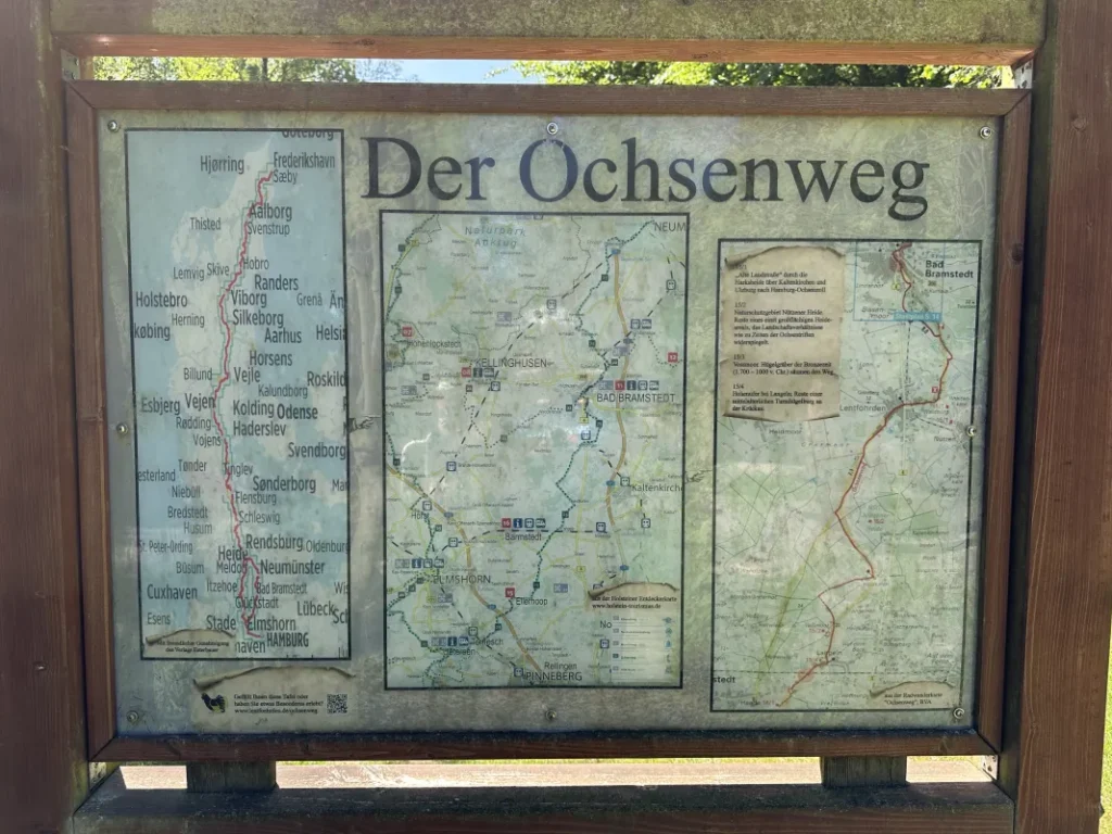 Infotafel zum Ochsenweg