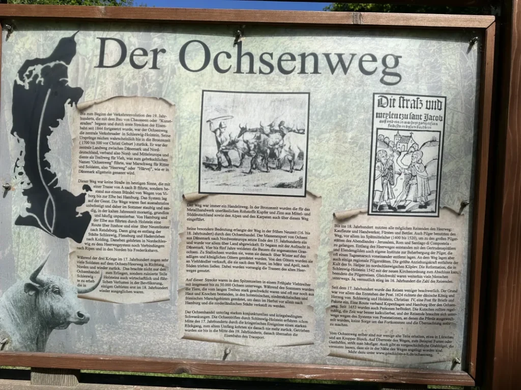 Infotafel zum Ochsenweg