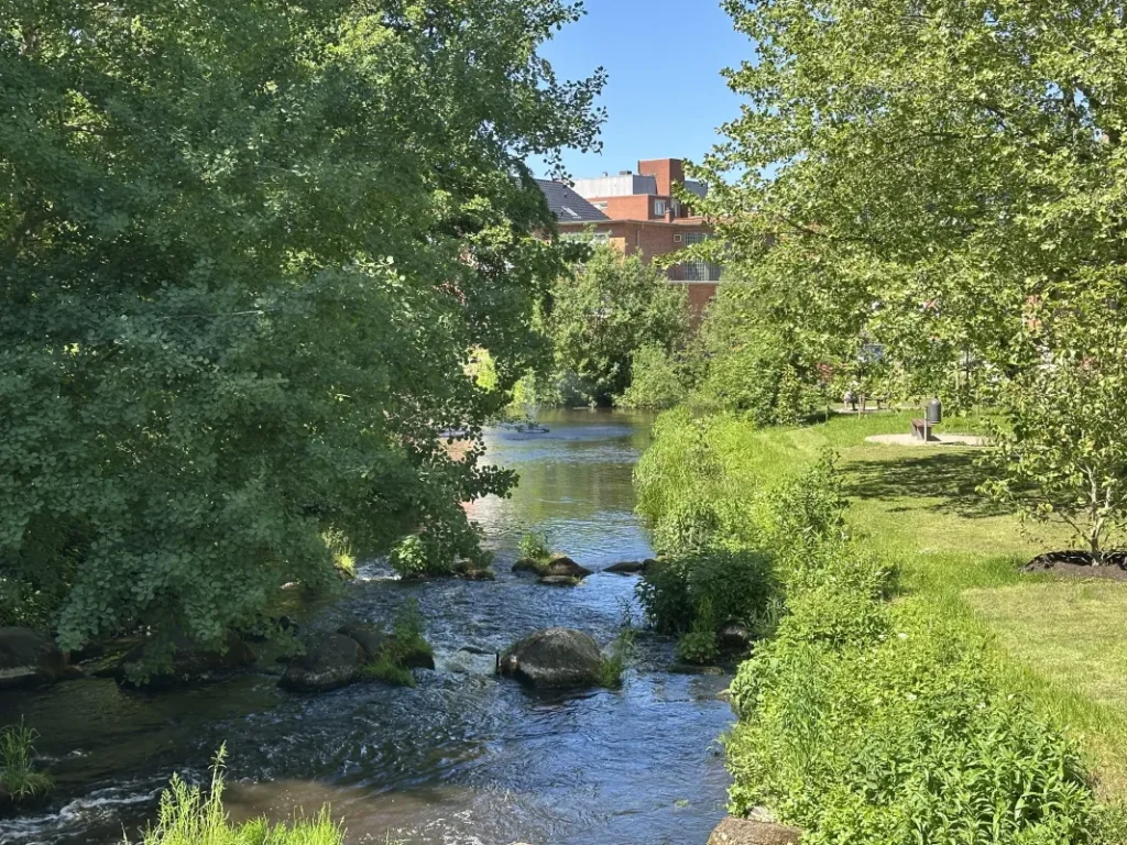 Die Osterau in Bad Bramstedt