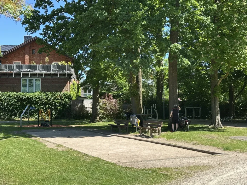 Rastplat für die Mittagspause in Bad Bramstedt