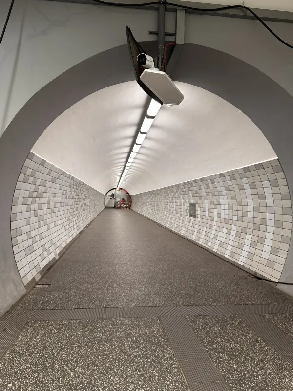 Fahrrad- und Fußgängertunnel unter dem Nord-Ostsee-Kanal in Rendsburg