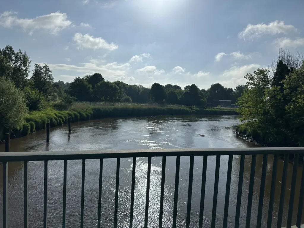 Auf der Störbrücke bei Itzehoe