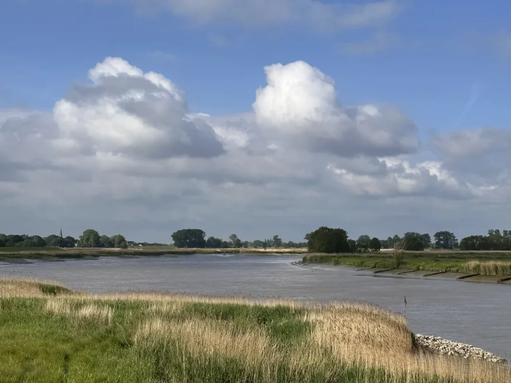 Blick auf die Stör bei Borsfleth